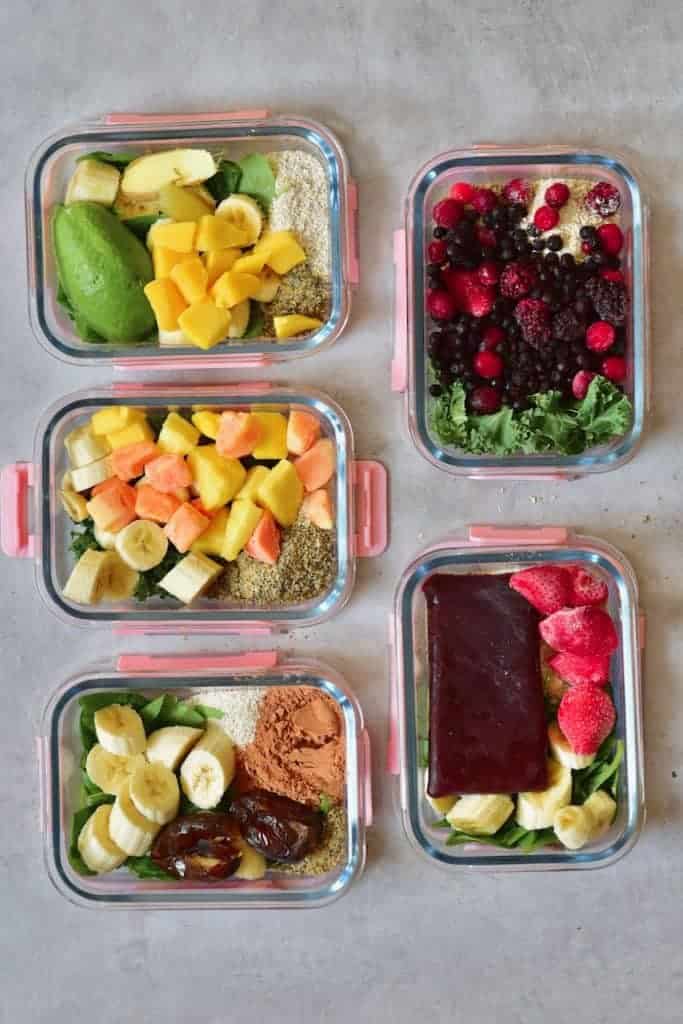 Smoothie meal prep