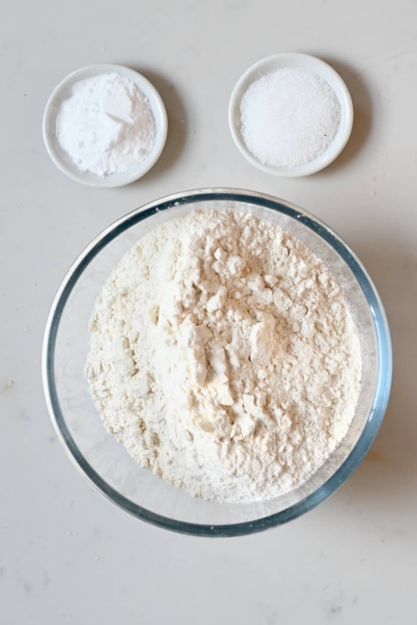 Flour salt and baking powder