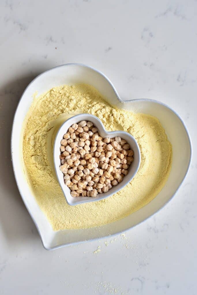 chickpeas and chickpea flour