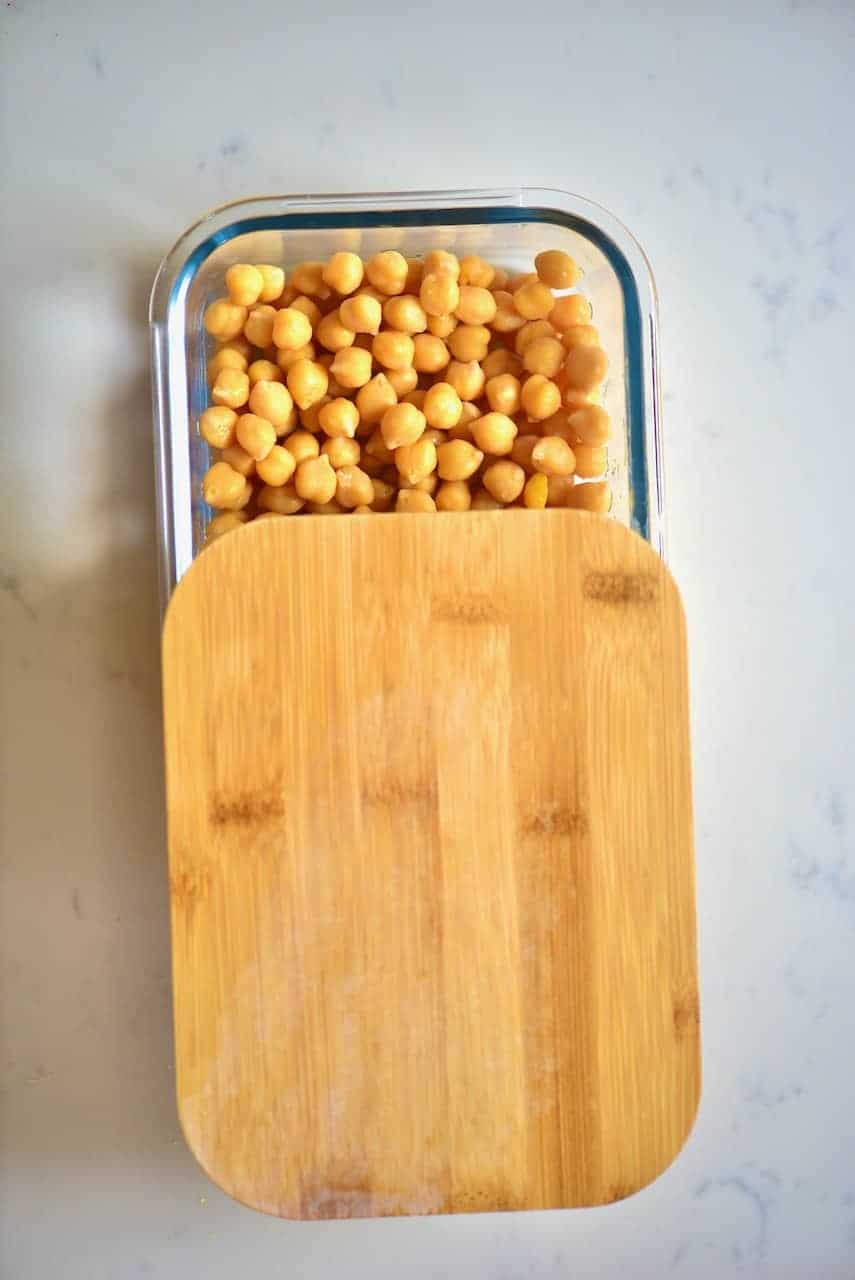 Chickpeas for freezing