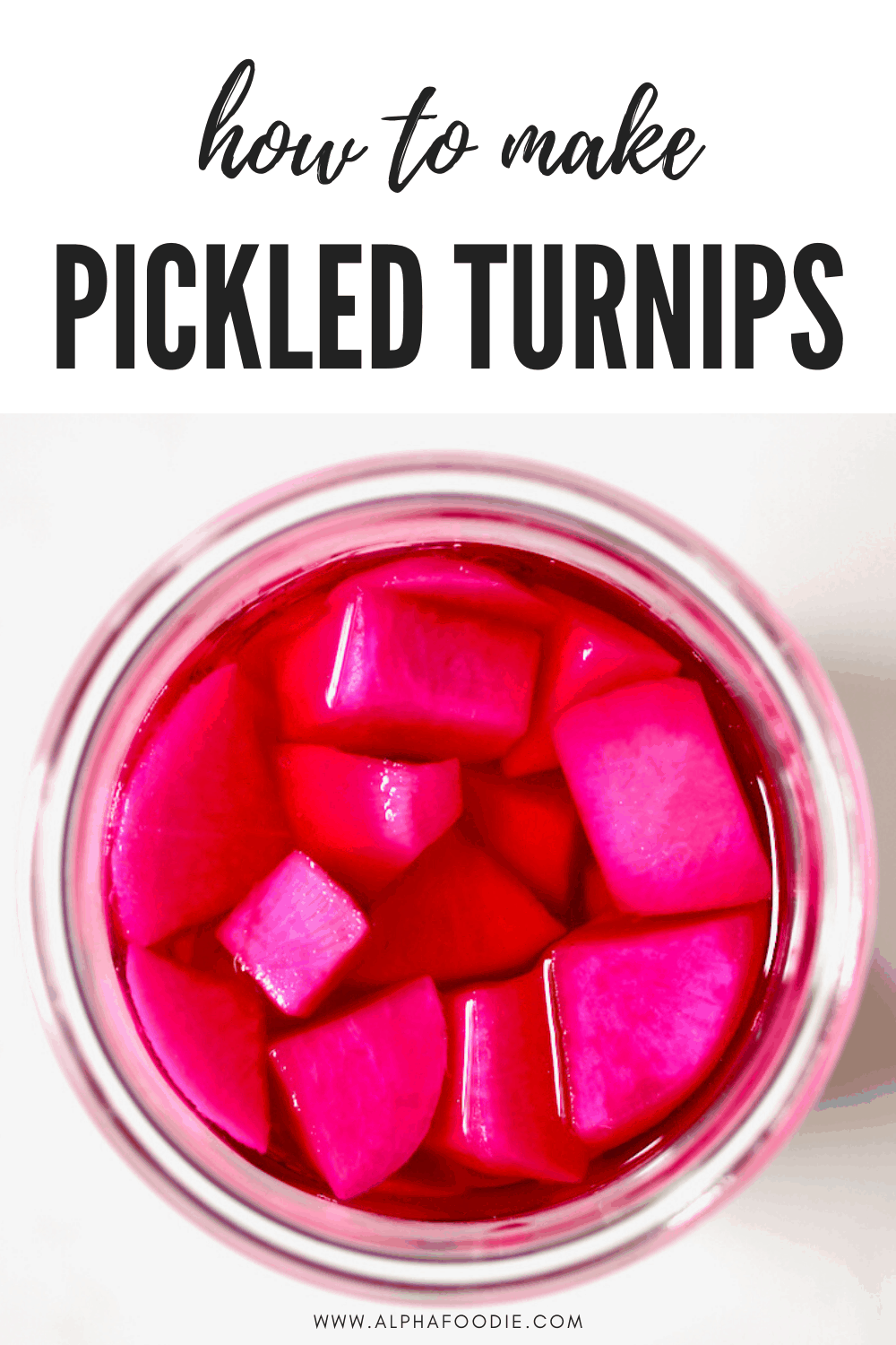 Simple Middle Eastern Pickled Turnips (pink pickles) - Alphafoodie