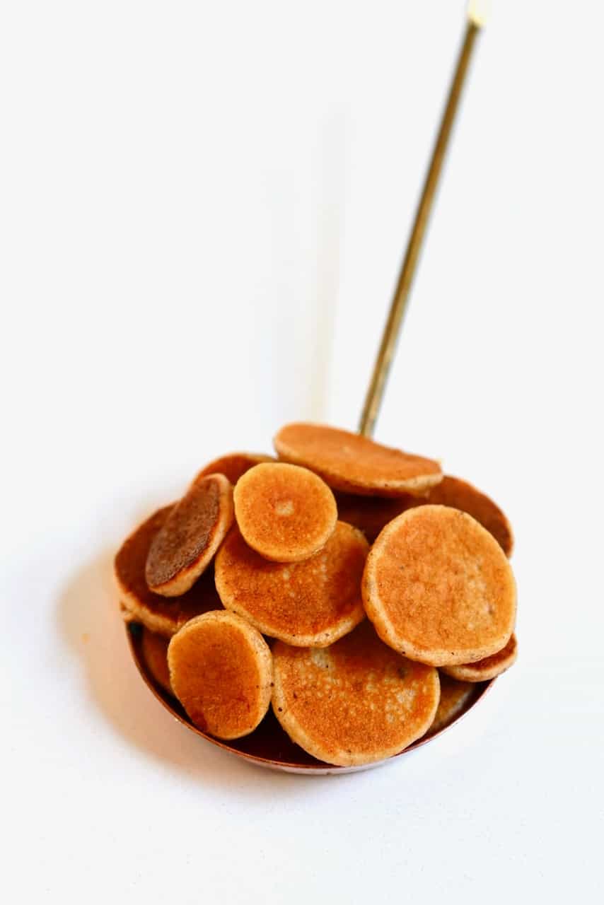 mini pancakes in a minit pan
