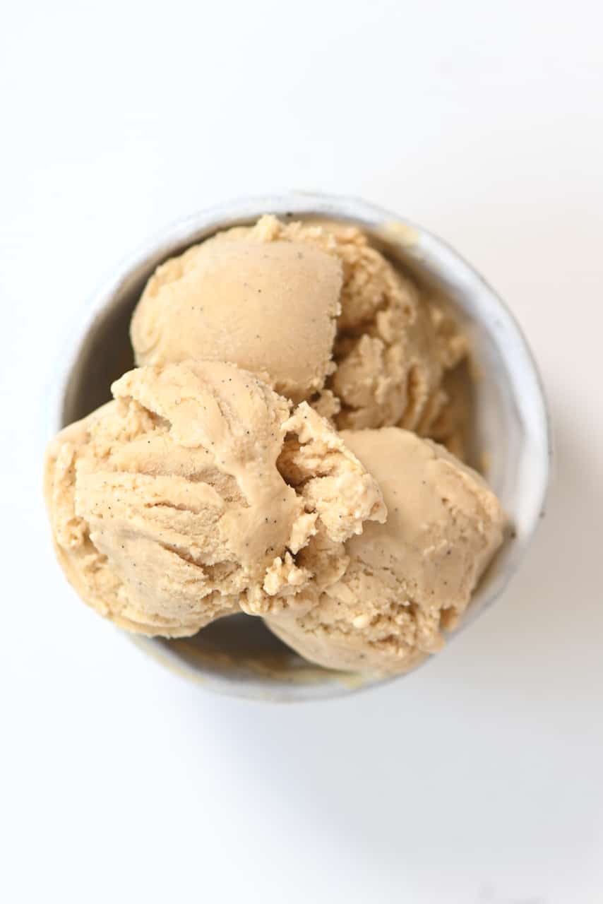 A serving of Caramel Ice Cream