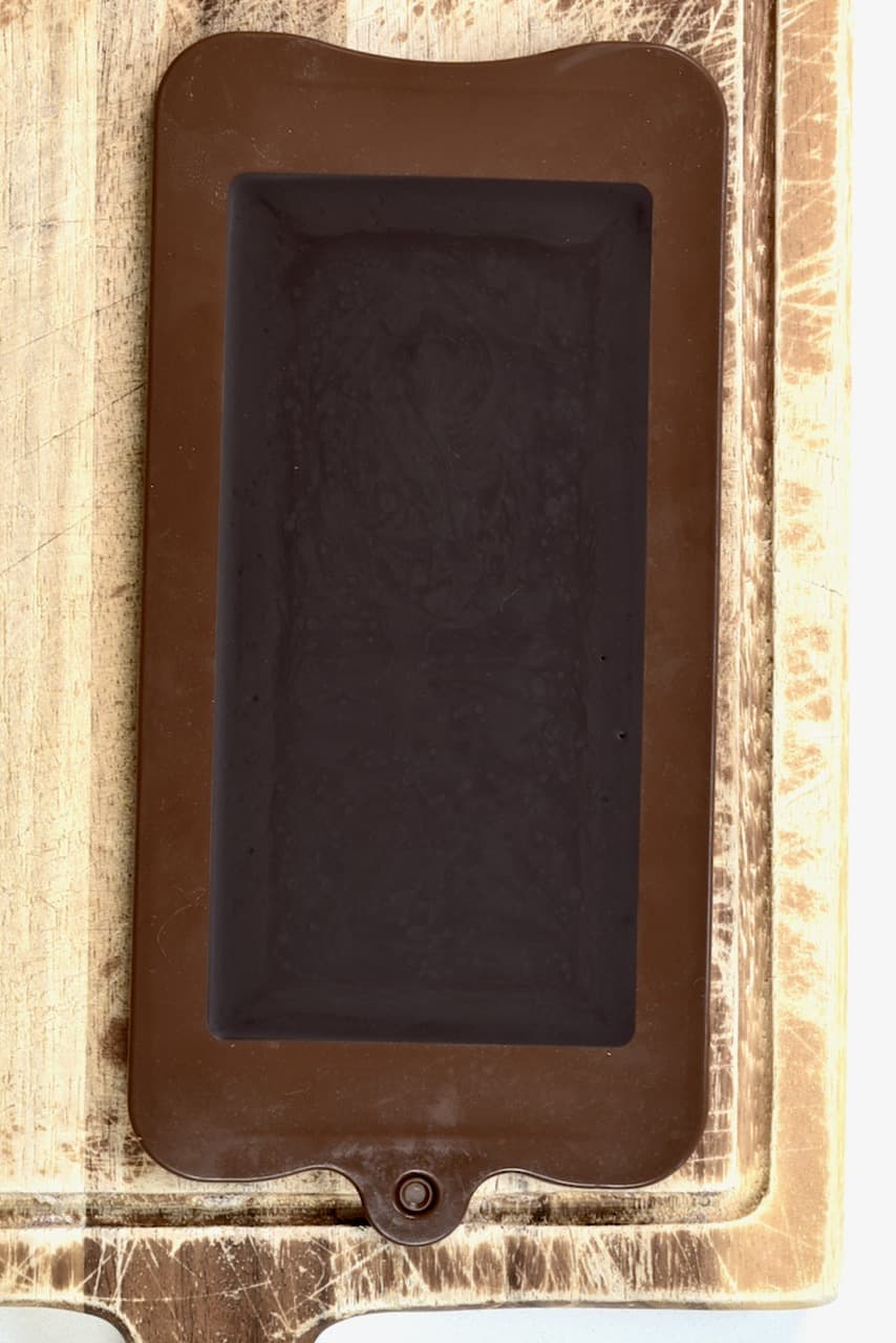 Dark Chocolate - set in a chocolate mold