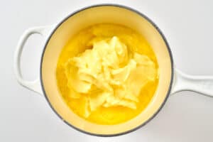 Melting butter in a pot