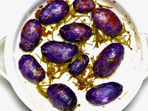 Roasted Purple Potatoes - Alphafoodie