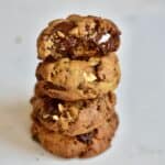 Vegan Chocolate Chip Cookies Stacked square