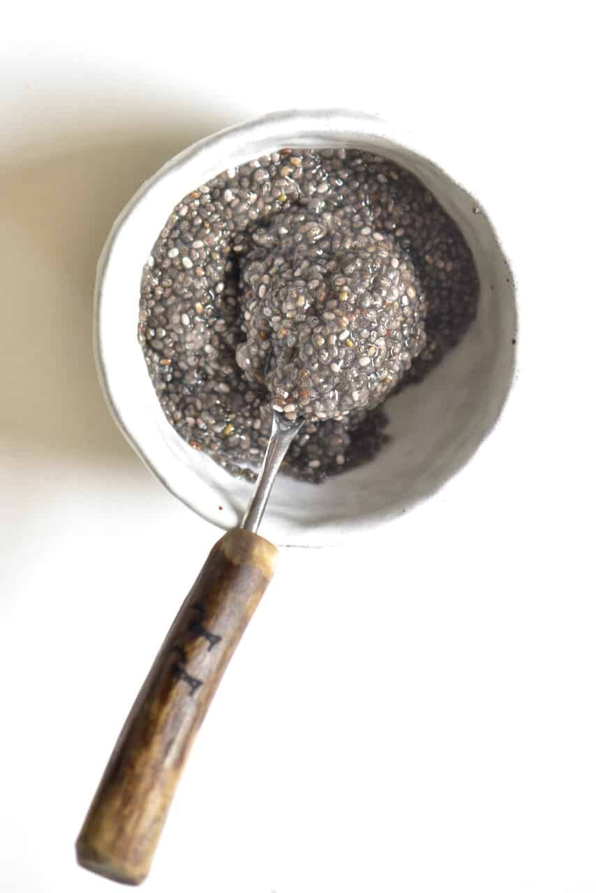 spoon full of chia egg