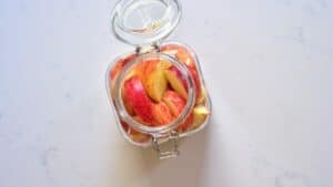 Apples in a jar