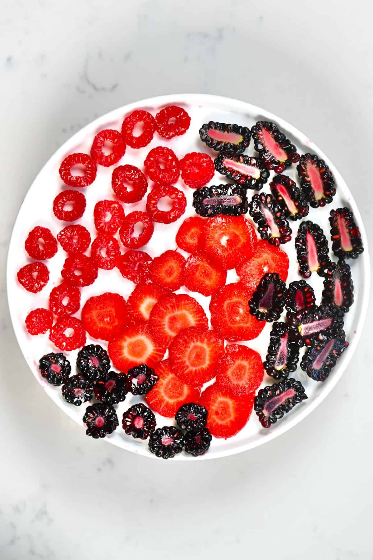 Sliced berries