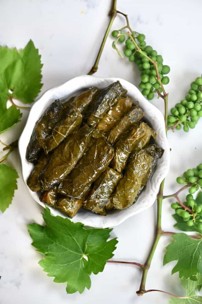 Vegetarian Stuffed Grape Leaves (Dolmas) Alphafoodie