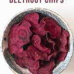 Beetroot Chips in a bowl