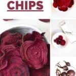 Steps to making Beetroot Chips