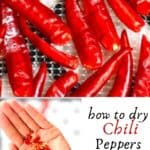 Steps to making chili flakes