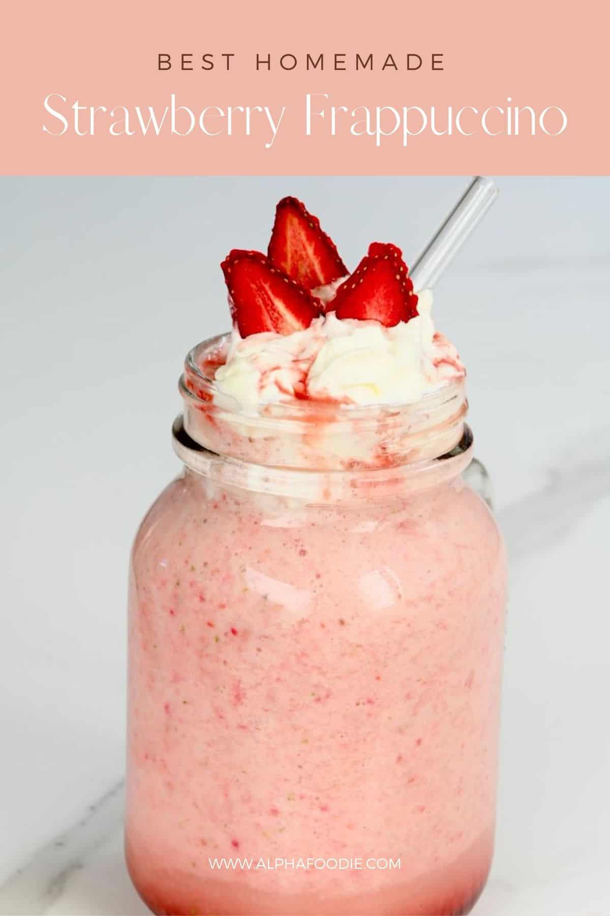 Strawberries and Cream Frappuccino (Starbucks Copycat) Alphafoodie