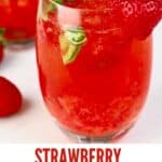 Strawberry Mocktail in a glass