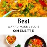 Steps to making a Veggie Omelette