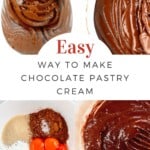 Steps for making Chocolate Pastry Cream
