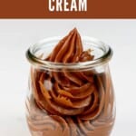 Chocolate Pastry Cream in a jar
