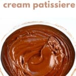 Chocolate Pastry Cream in a bowl