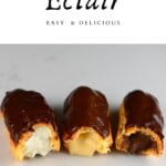 Eclairs with 3 different fillings