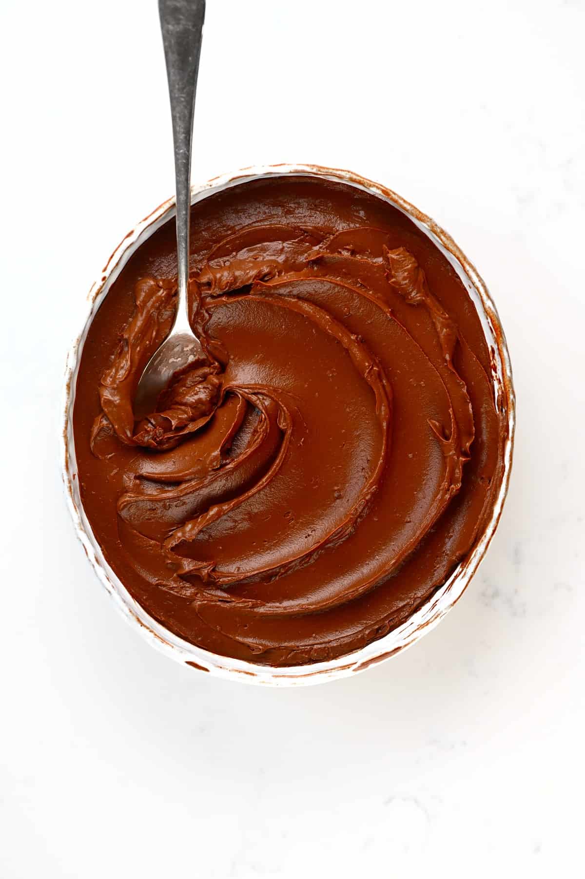 A bowl of Chocolate Pastry Cream