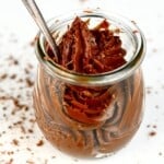 Chocolate Pastry Cream in a jar square photo - 22