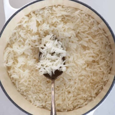 Fluffy Perfect Jasmine Rice (Stove-top method) - Alphafoodie
