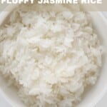 Fluffy Jasmine Rice in a pot
