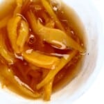 A close up of ginger jam in a bowl