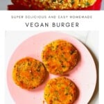 Vegan burger patties