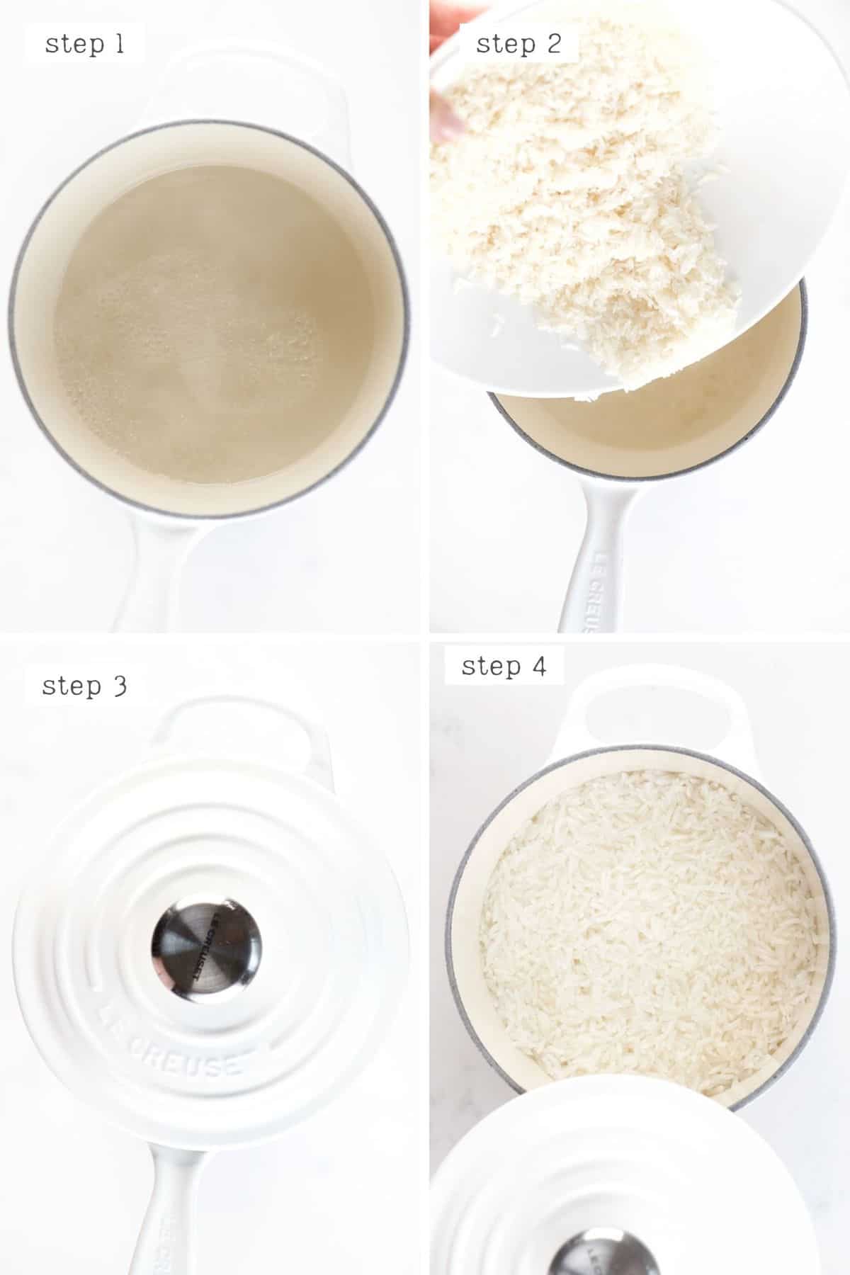 Steps for cooking fluffy jasmine rice