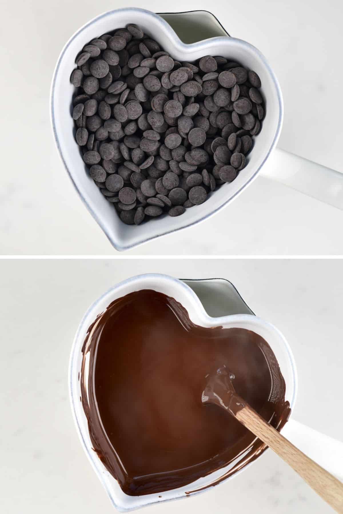 Steps for melting chocolate