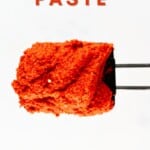Close up of Thai Red Curry Paste