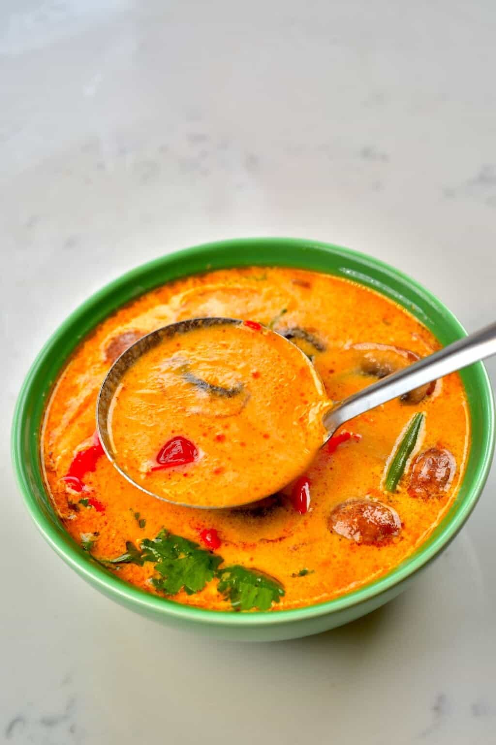 Creamy Tom Yum Soup (Thai Hot and Sour Soup) Alphafoodie