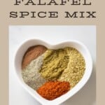 Falafel spice mix in a small bowl