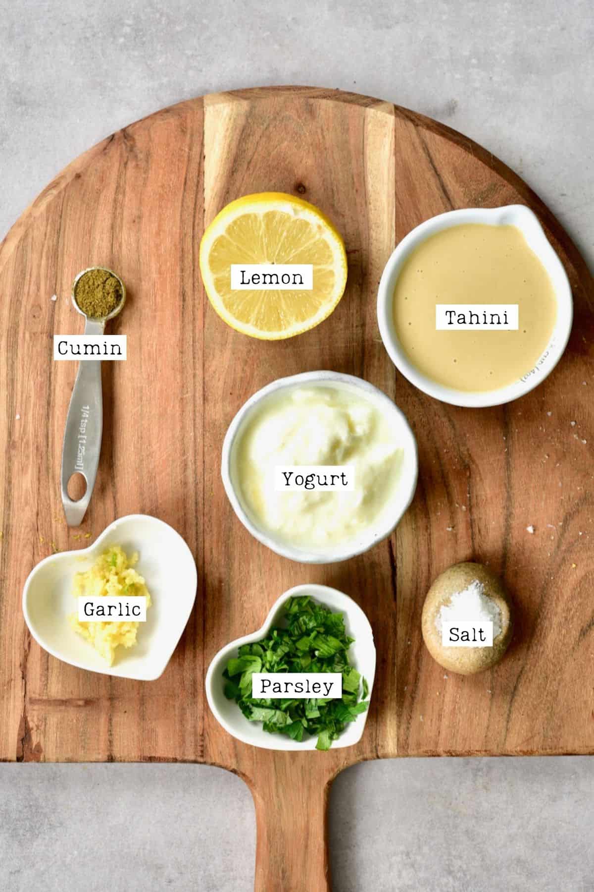 Tahini Sauce Ingredients
