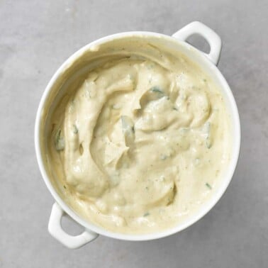 5-Ingredient Delicious Lemon Herb Tahini Sauce - Alphafoodie