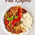 Stir-Fried Thai Basil Vegan Beef (Pad Krapow)