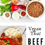 Ingredients for Vegan Thai Basil Beef