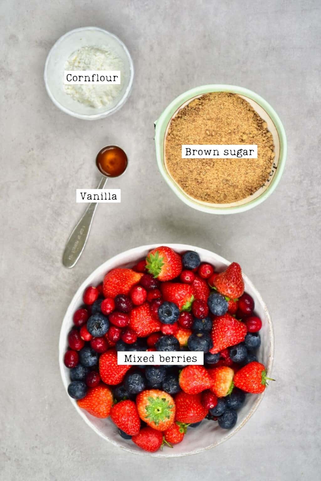 Mixed Berry Crumble (With Streusel Topping) Alphafoodie