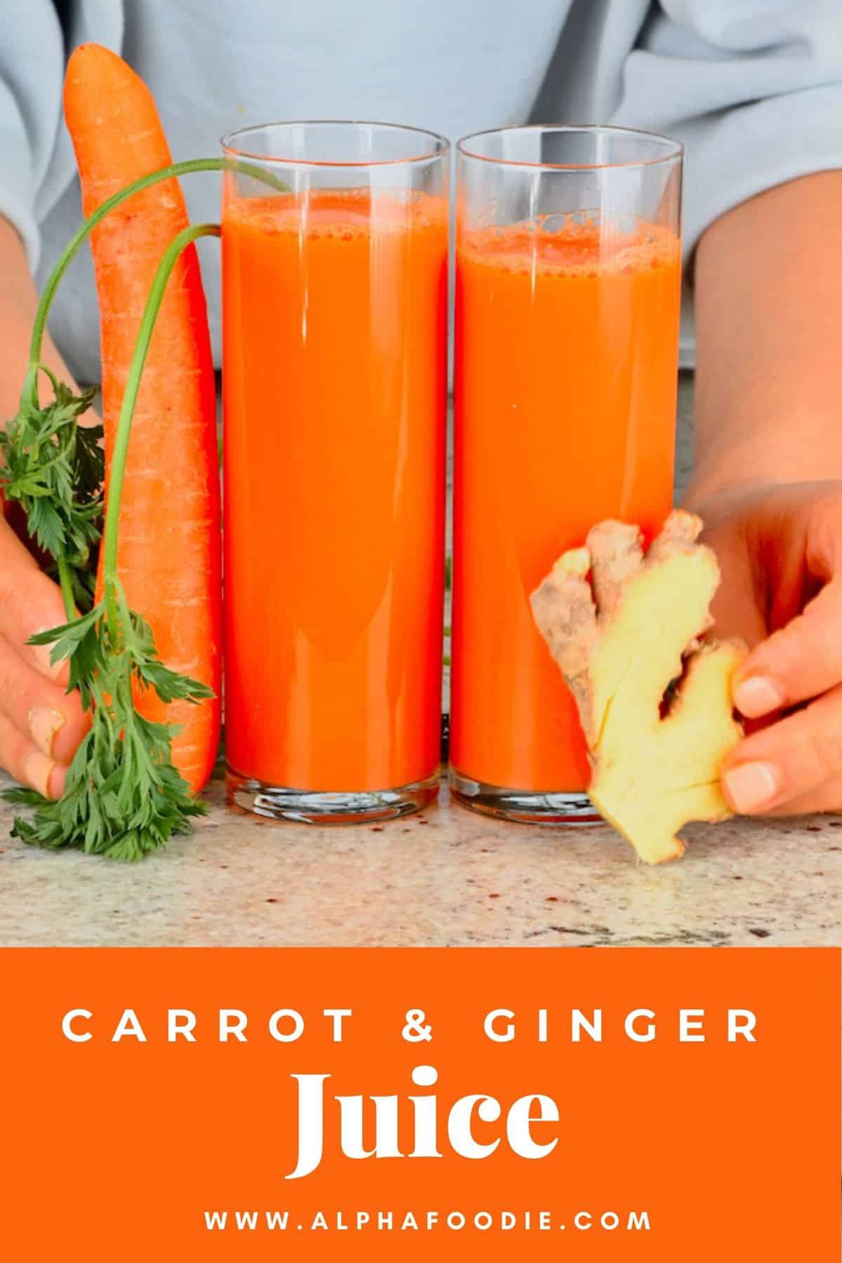 Refreshing Carrot Ginger Juice (2 Methods) Alphafoodie