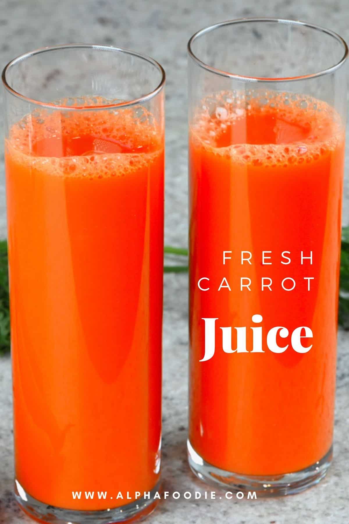 How to Juice Carrots (1Ingredient Carrot Juice Recipe) Alphafoodie
