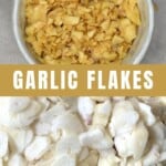 Steps for making dried garlic flakes