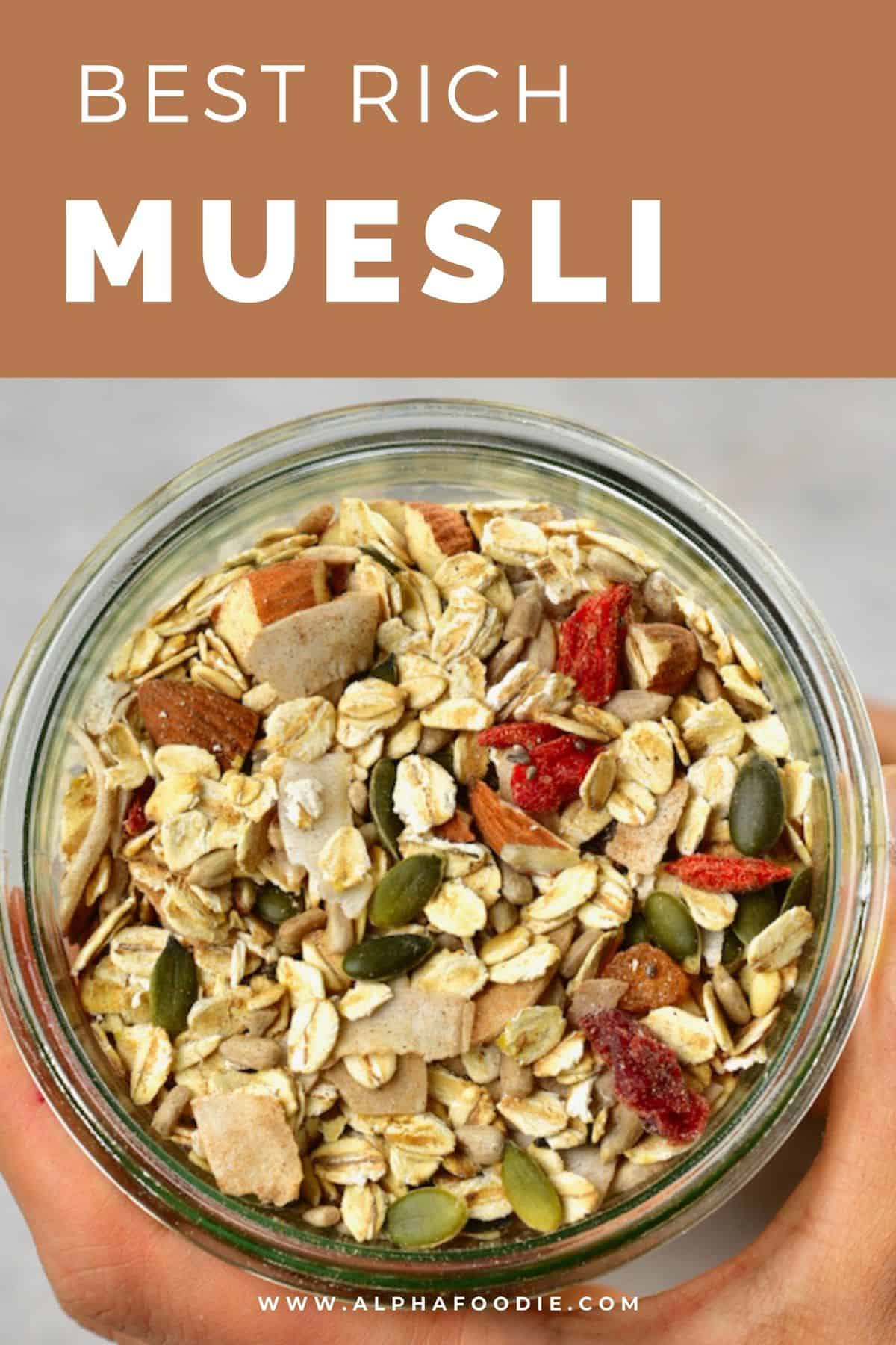 Healthy Muesli Recipe (Vegan Protein Breakfast) Alphafoodie