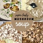 Steps for making mushroom soup