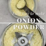 Steps to making onion powder