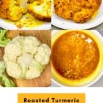 Steps to making Turmeric roasted cauliflower