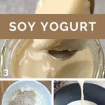 Steps for making soy yogurt