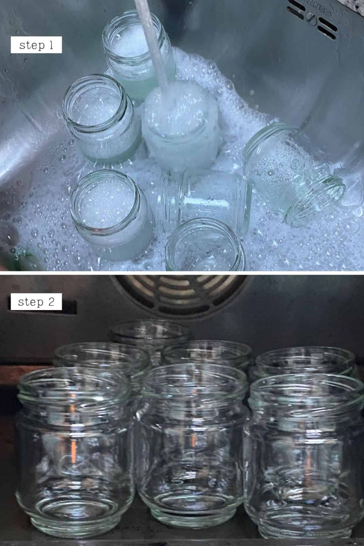 Steps for sterilizing jars